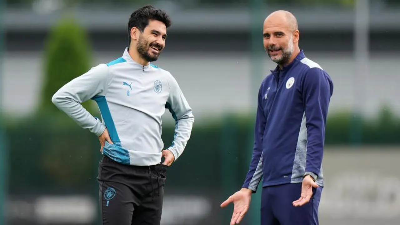 İlkay Gündoğan ve Pep Guardiola