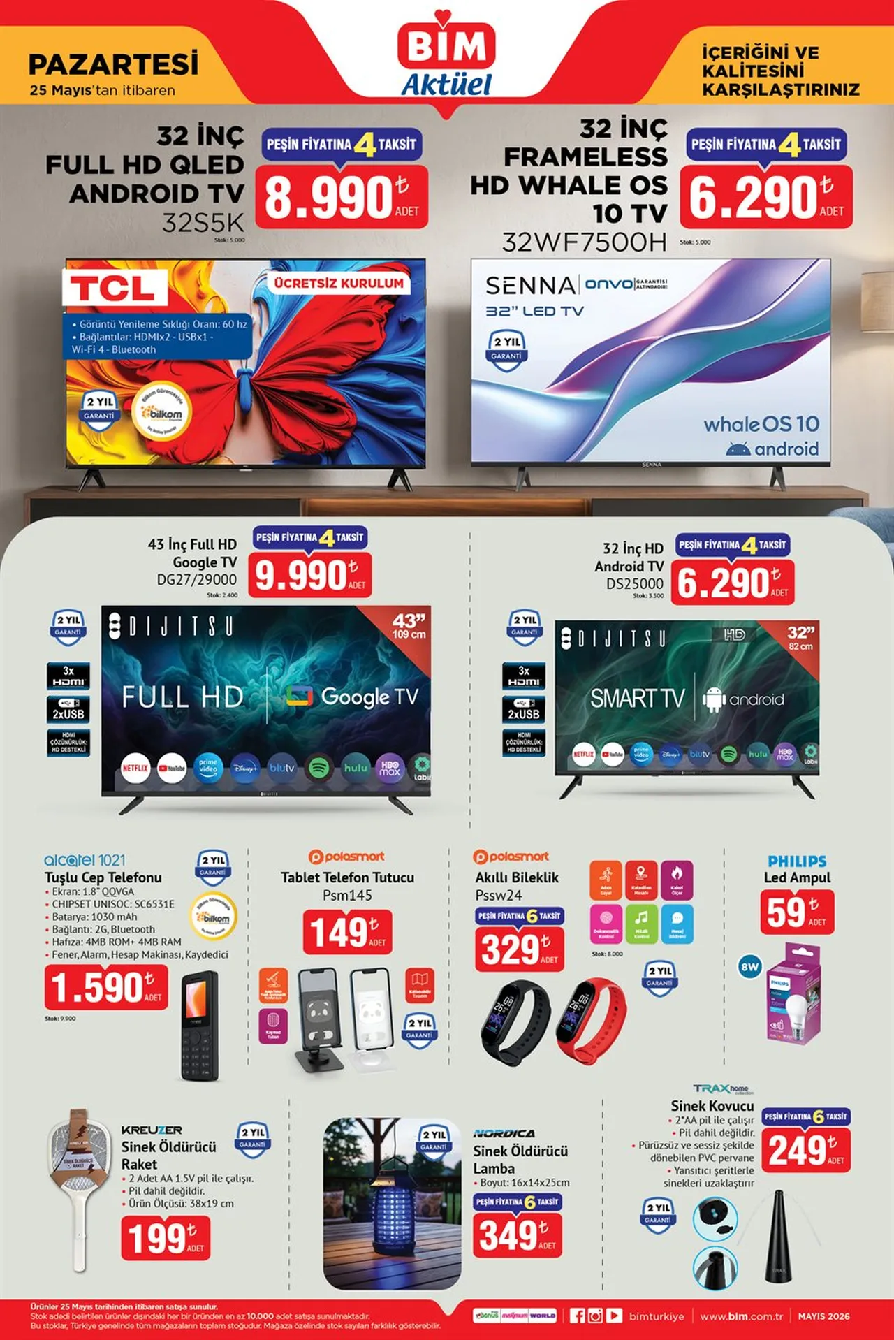 BİM aktüel ürünler yeni kataloğu paylaşıldı! 25-26 Mayıs BİM'e bu hafta hangi ürünler geliyor?