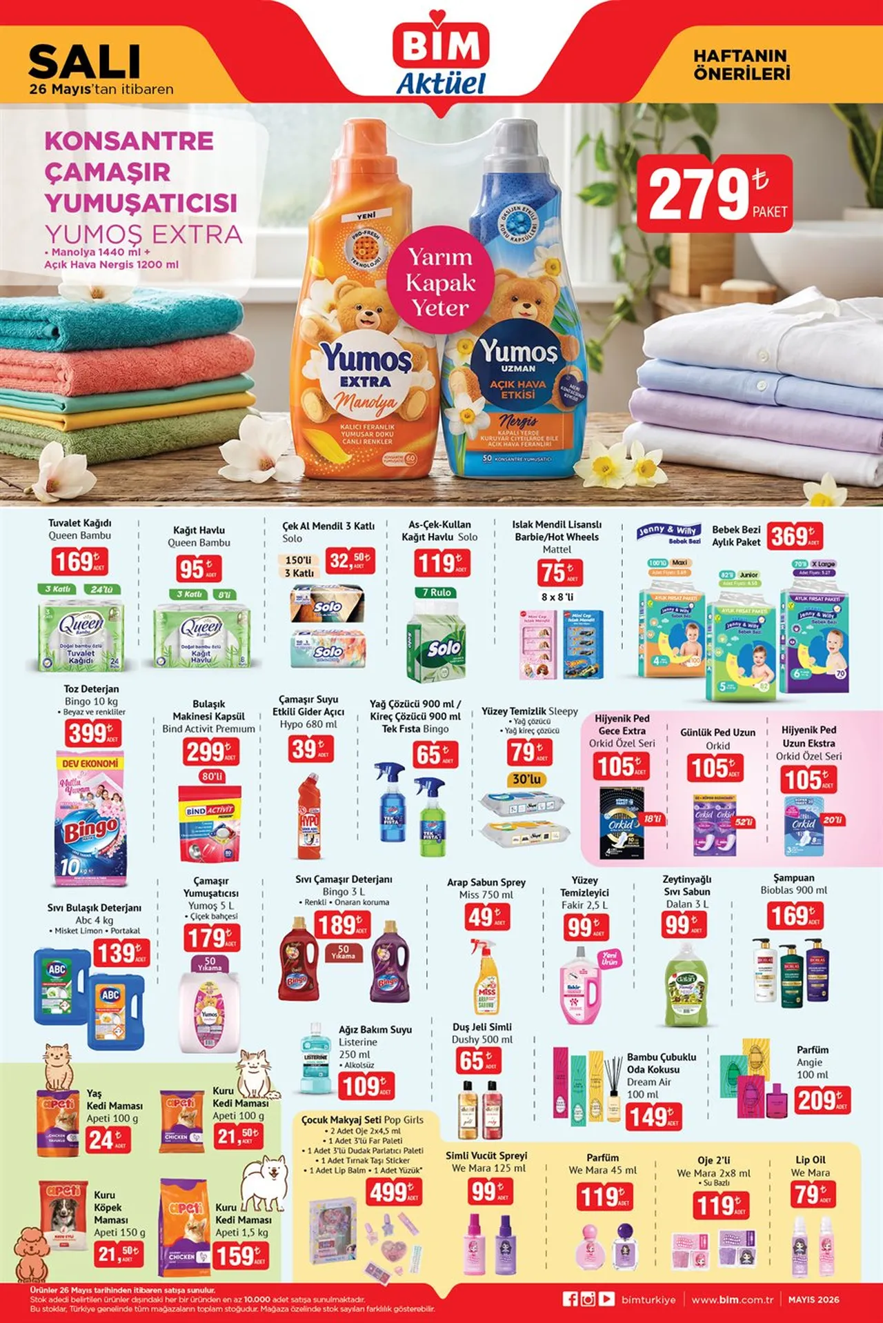 BİM aktüel ürünler yeni kataloğu paylaşıldı! 25-26 Mayıs BİM'e bu hafta hangi ürünler geliyor?