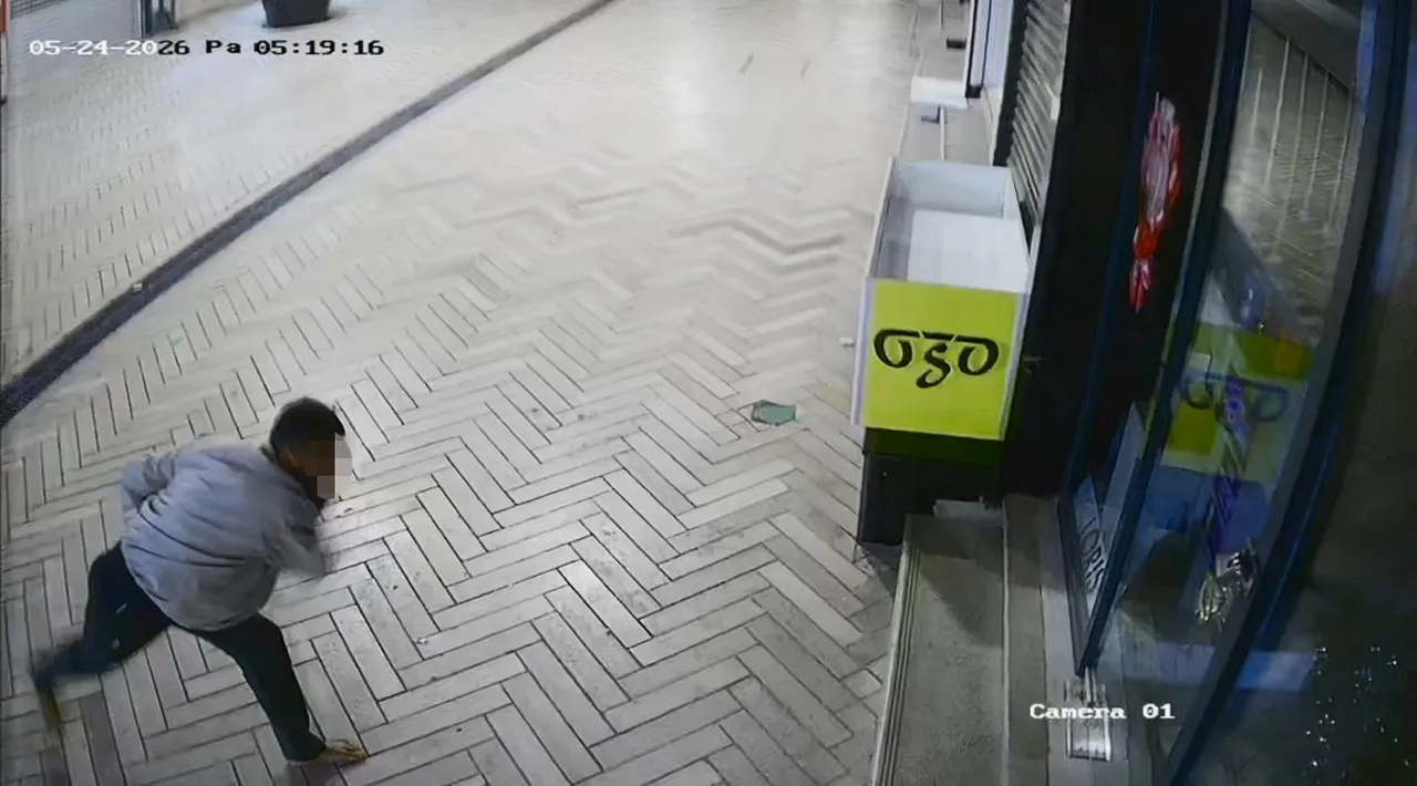 Dükkanların camlarını kıran saldırganın 14 suç kaydı çıktı