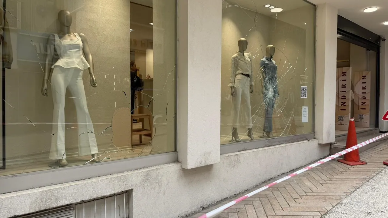 Dükkanların camlarını kıran saldırganın 14 suç kaydı çıktı