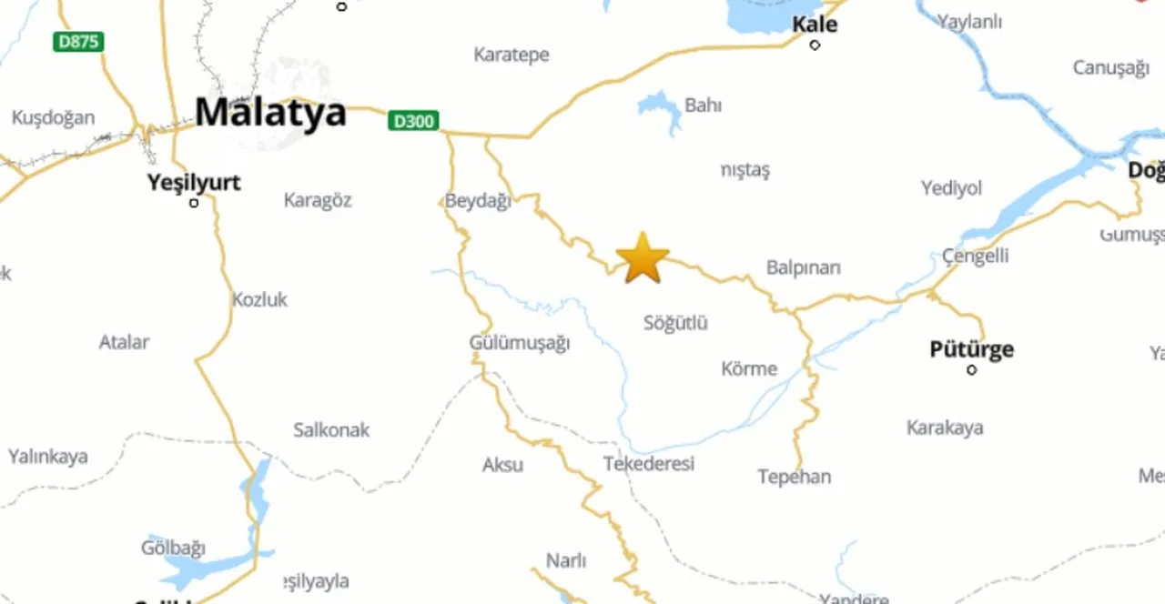 Malatya'nın Pütürge ilçesinde deprem! AFAD ilk verileri paylaştı