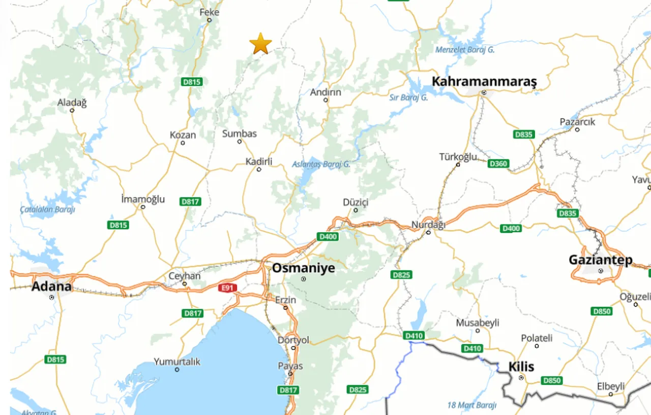 AFAD duyurdu! Osmaniye'de korkutan deprem