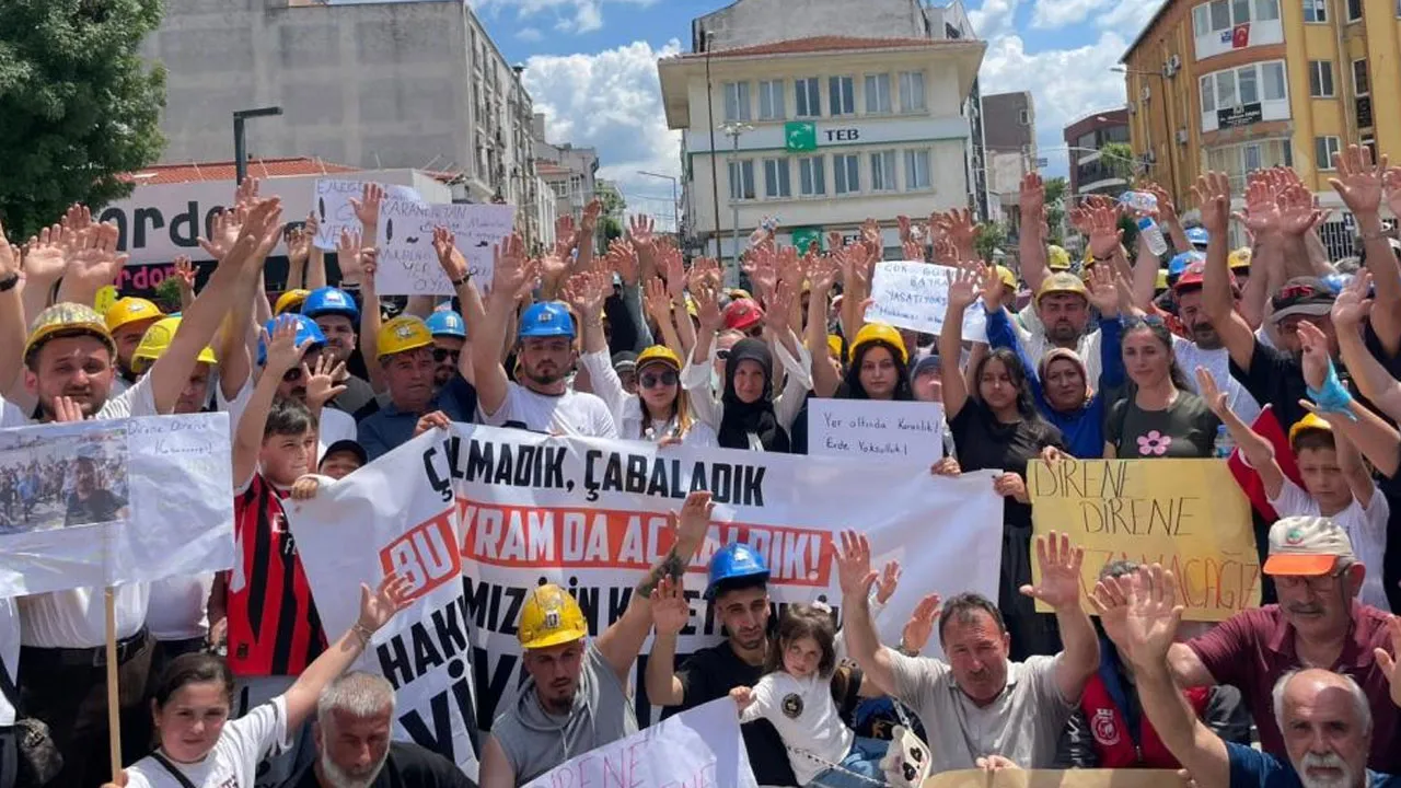 Edirne’deki eylemlere işçilerin aileleri de katıldı! Hak arayışı sürüyor