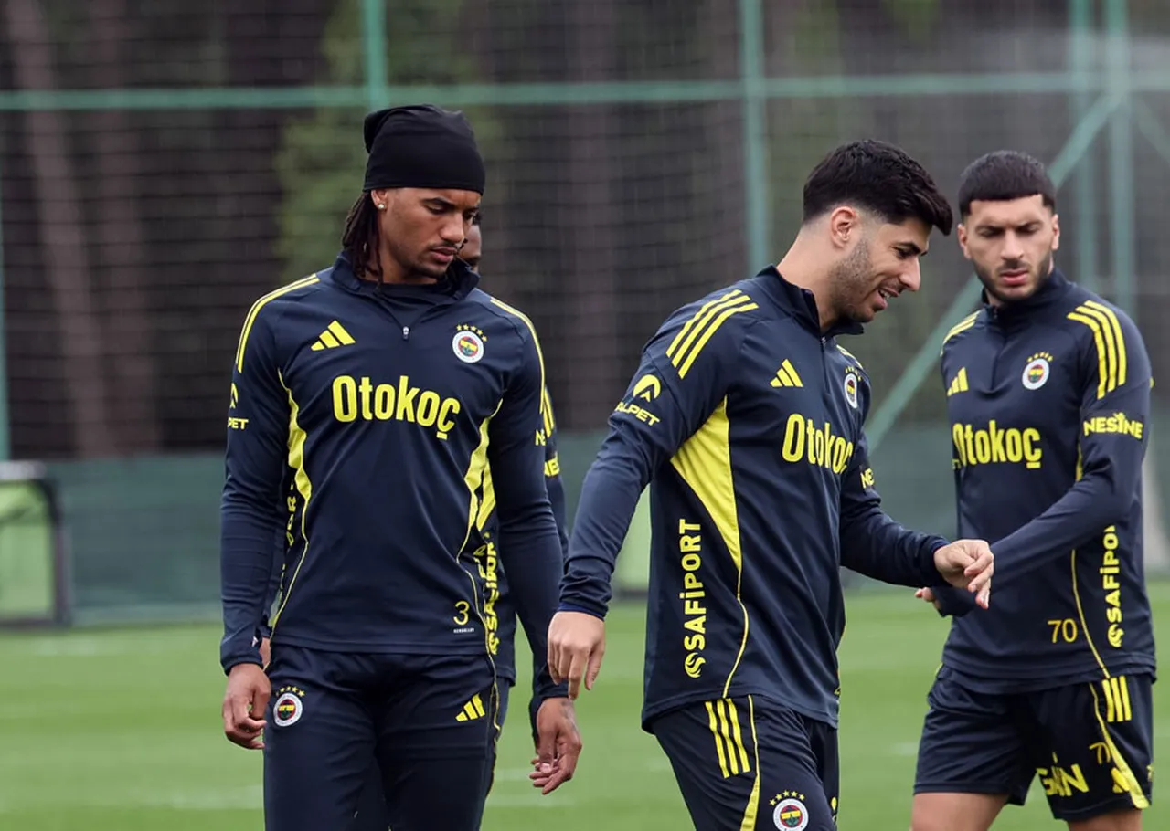 Fenerbahçe antrenmanından