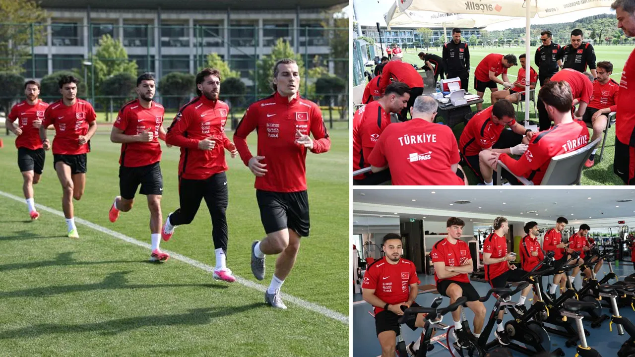 Milli Takım Dünya Kupa'sı hazırlıklarını sürdürüyor! Futbolcular dayanıklılık testinden geçirildi