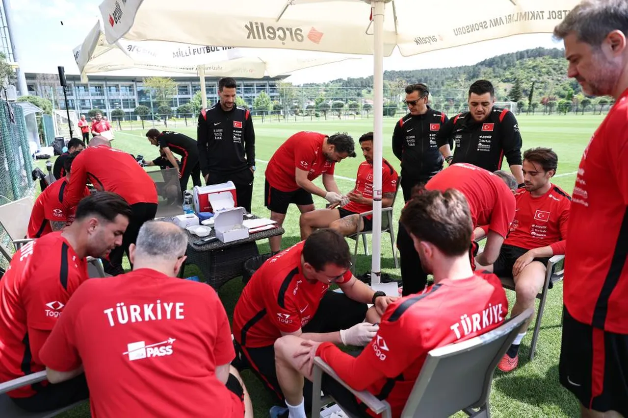 Milli Takım Dünya Kupası hazırlıklarını sürdürüyor! Futbolcular dayanıklılık testinden geçirildi