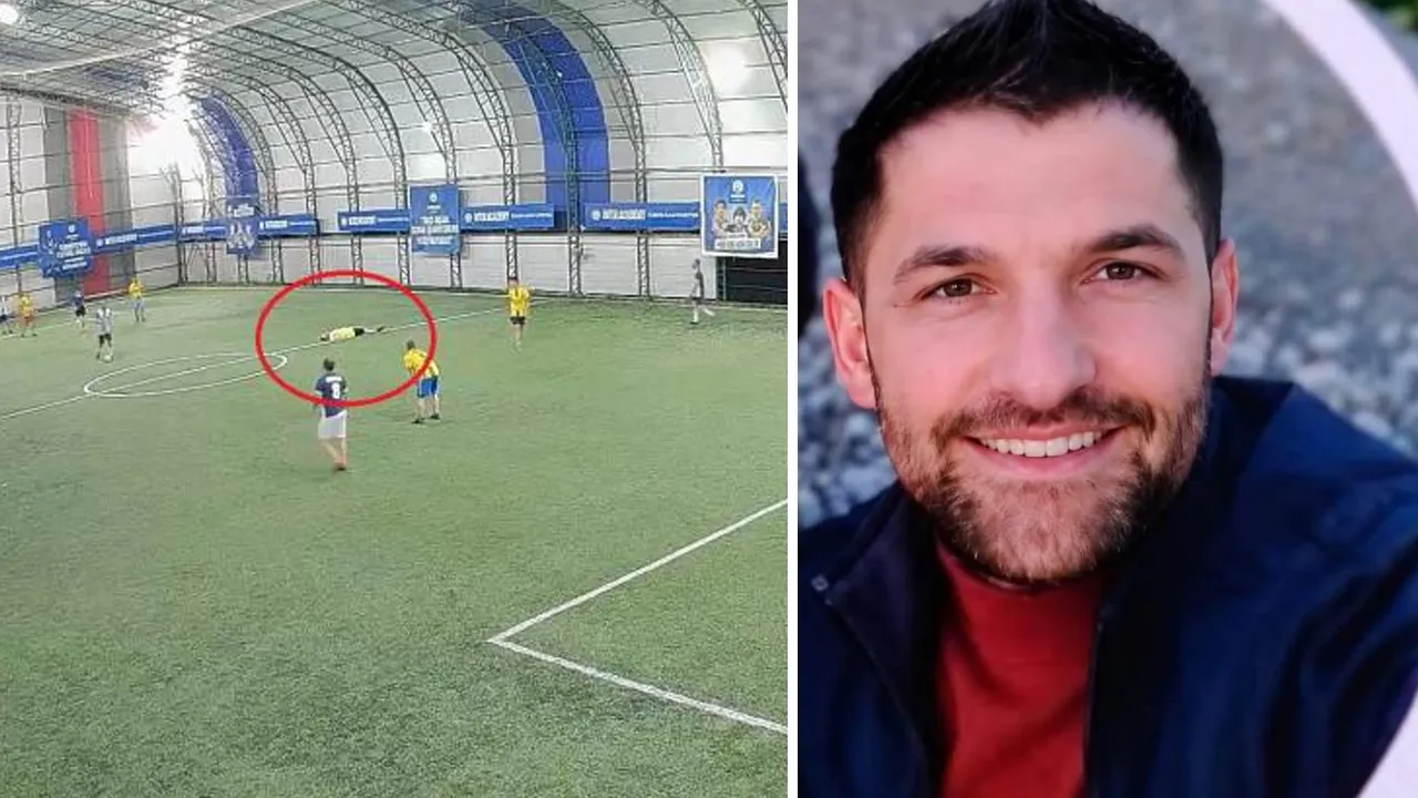 Pas verdi, yere yığıldı! Halı sahada ölüm kamerada
