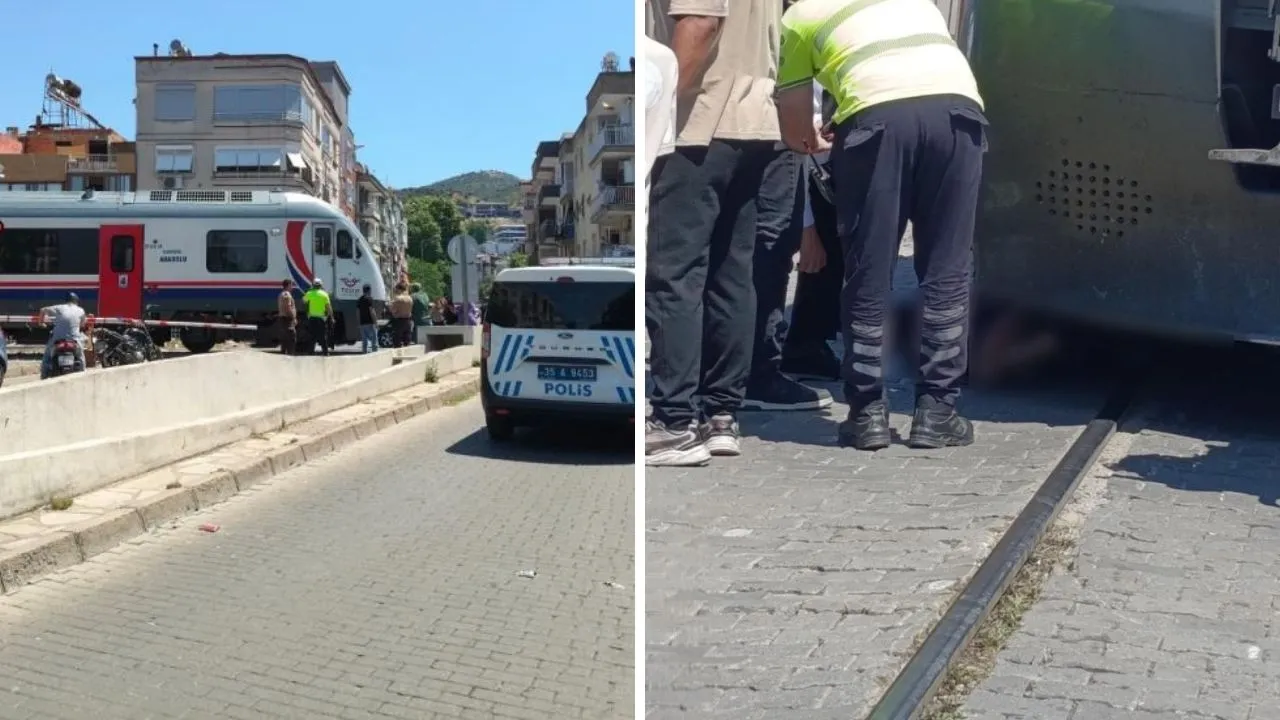 İzmir'de korku dolu anlar! Yaşlı adam trenin altında kaldı