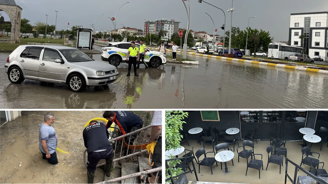Edirne’yi sağanak vurdu! Yollar trafiğe kapandı, ev ve iş yerlerini su bastı