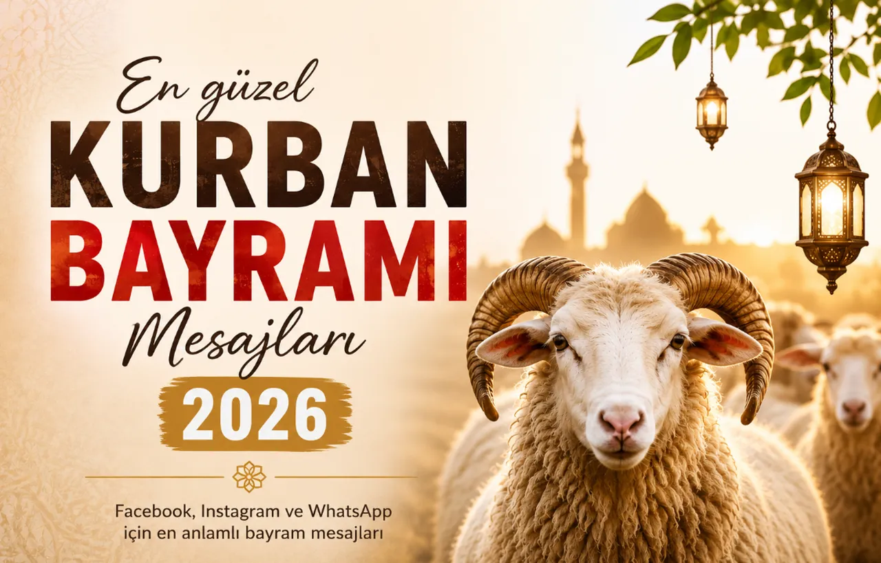 En güzel Kurban Bayramı mesajları resimli! Facebook, Instagram, WhatsApp kısa bayram mesajları