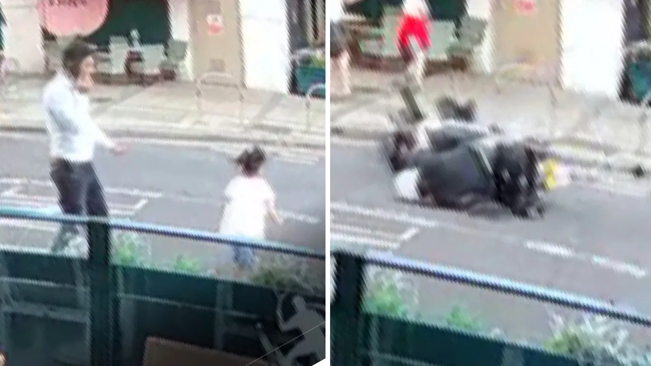 Londra bu Türk'ü konuşuyor! Küçük kızı kurtarmak için motosikletin önüne atladı
