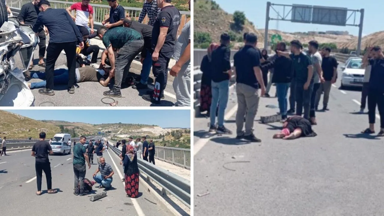 Şanlıurfa çevre yolunda feci kaza! Otomobil takla attı: Yaralılar var