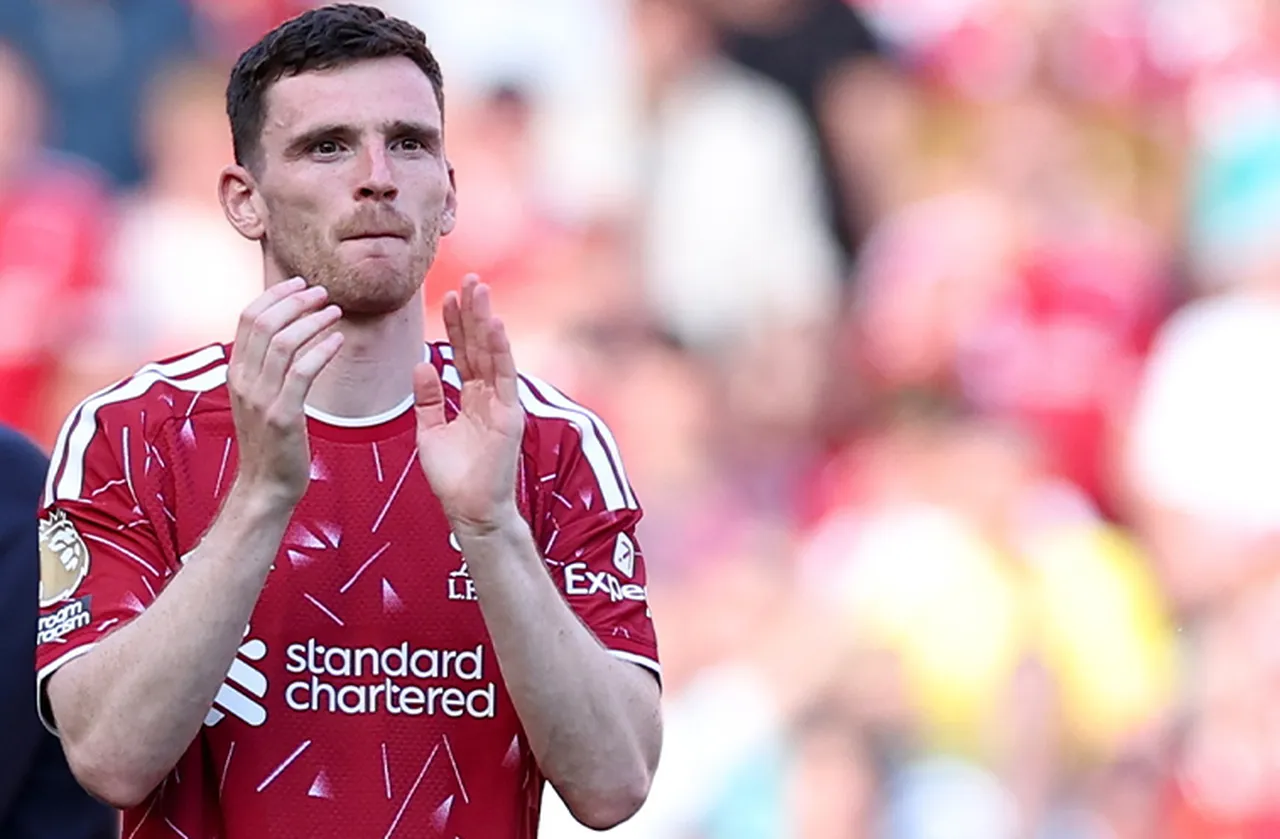 Andrew Robertson, 9 sezon geçirdiği Liverpool'da 378 maça çıktı, 14 gol ve 69 asistlik skor katkısı sağladı.