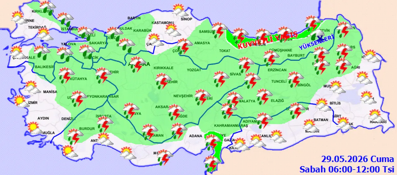 8 ilde sarı kodlu uyarı! Giresun, Artvin, Rize ve Trabzonda kar yağışı bekleniyor!