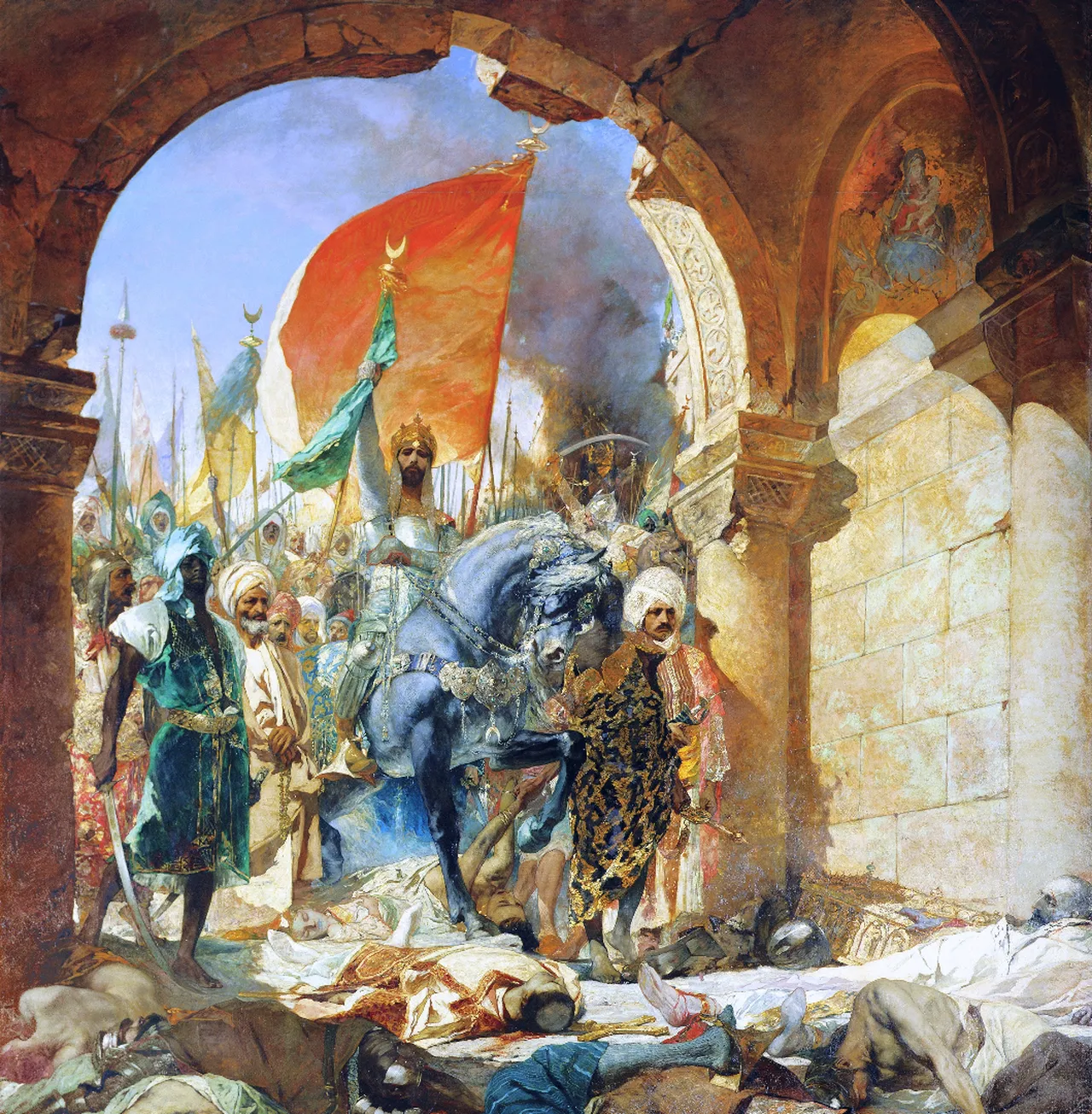 Fransız ressam Jean–Joseph Benjamin–Constant tarafından yapılan 