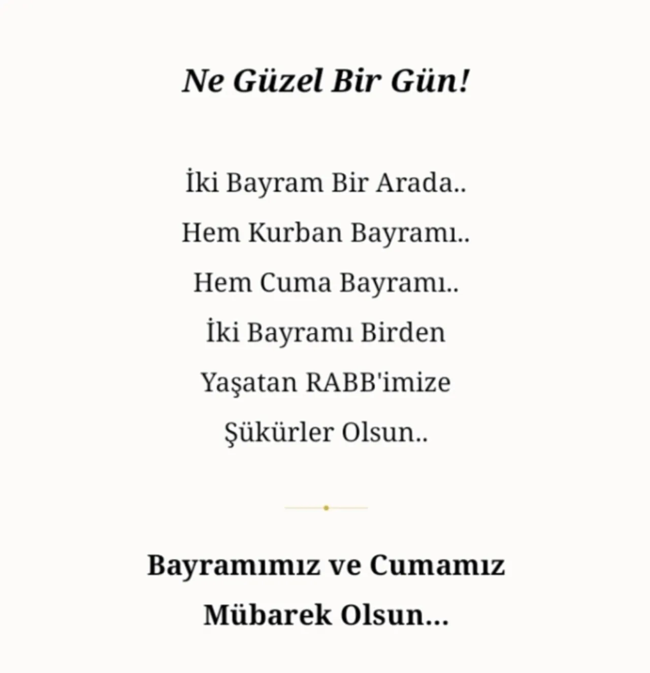 Cuma mesajları 2026: Hem Kurban Bayramı hem de Cuma gününe özel resimli, dualı, hadisli mesajlar