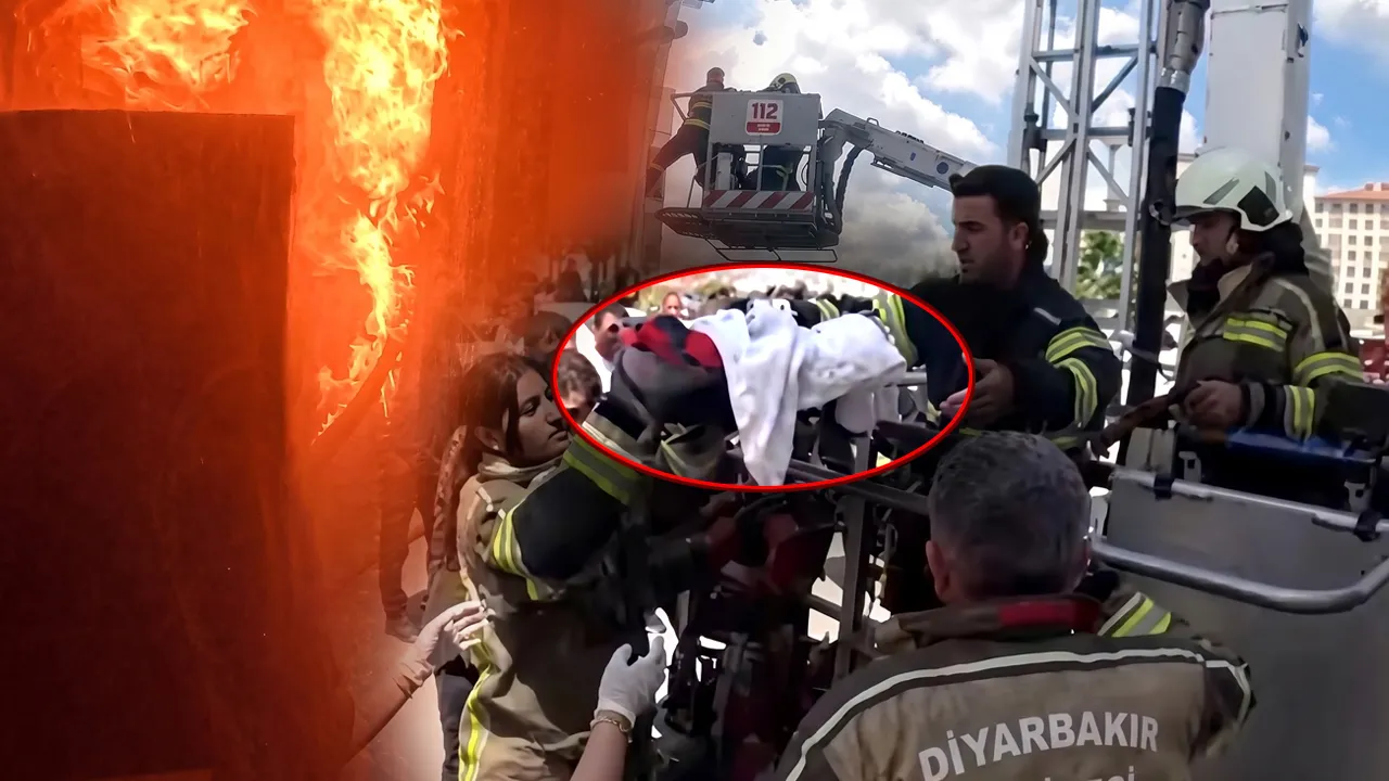 Diyarbakır'da yangında can pazarı! 2 bebek kurtarıldı, o anlar İtfaiyenin kask kamerasına yansıdı