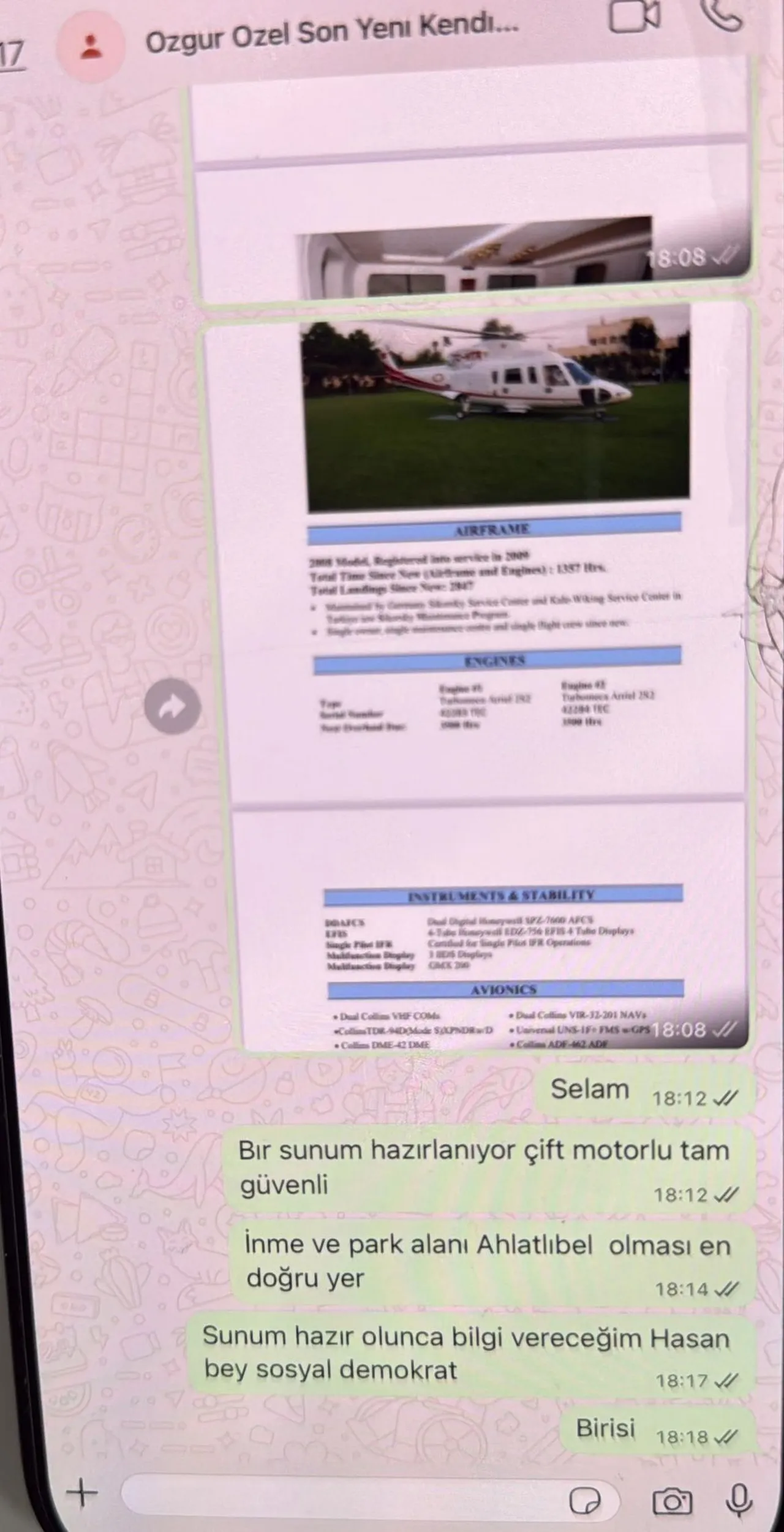 Özgür Özel ile Özkan Yalım arasında 'helikopter alımı' pazarlığı! Mesajlar ortaya çıktı