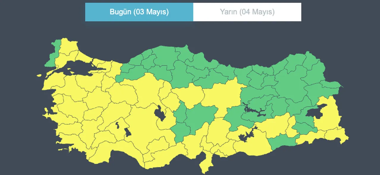 44 il için sarı kodlu uyarı! Havalar ne zaman ısınacak, bu hafta yağmur var mı?