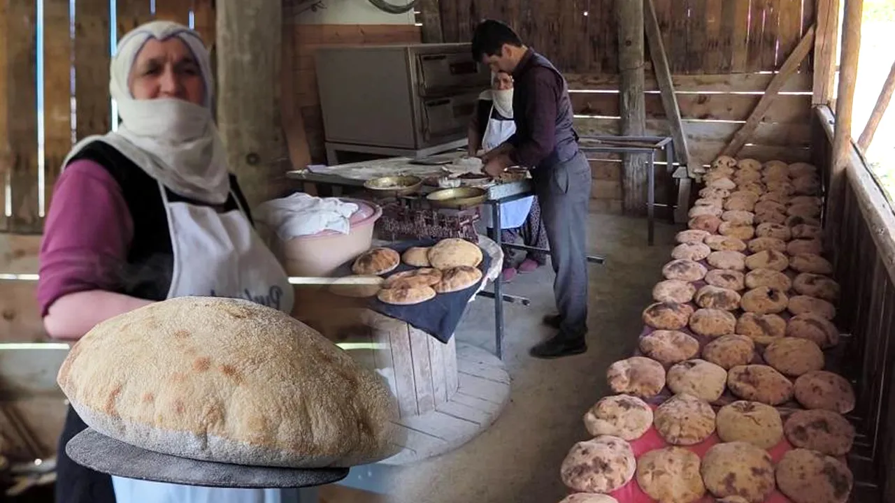 Annesiyle birlikte ekmek üretiyor, siparişlere yetişemiyor