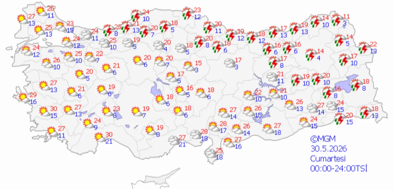 Meteoroloji'den 5 günlük hava tahmini