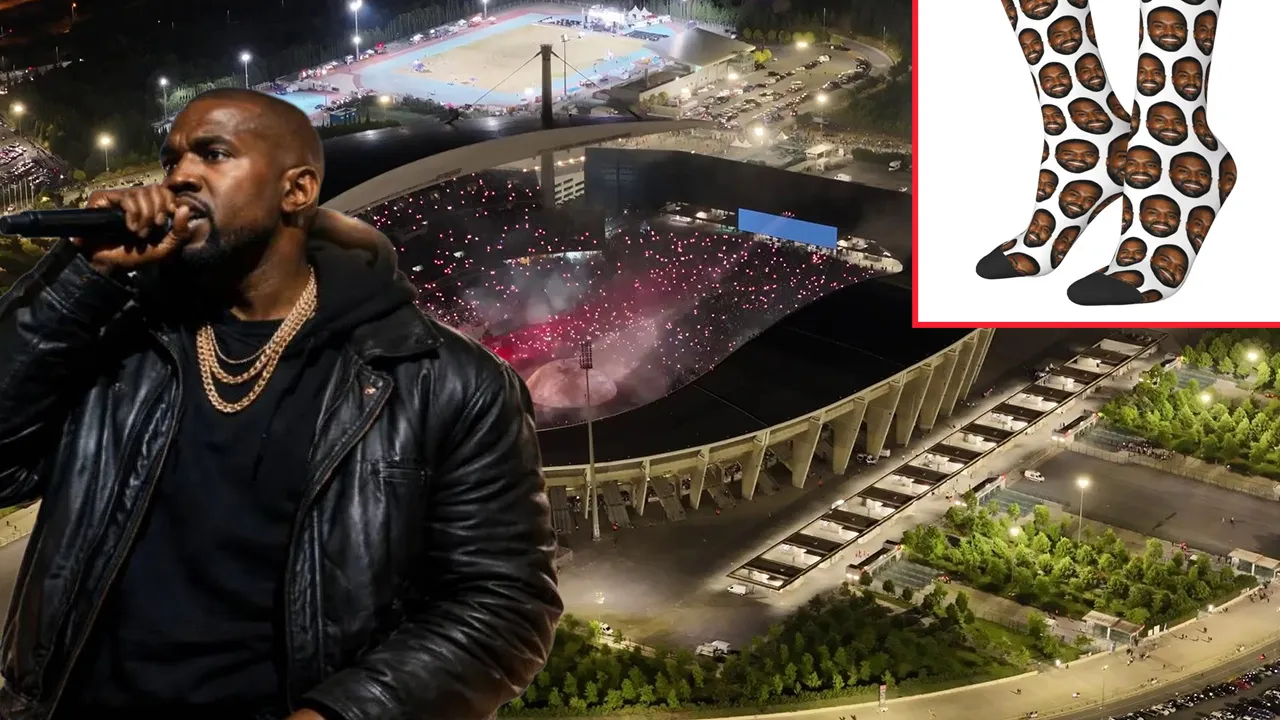 Kanye West konserinde ürünleri yok sattı! 1.000 TL’lik çoraplar bile kapışıldı