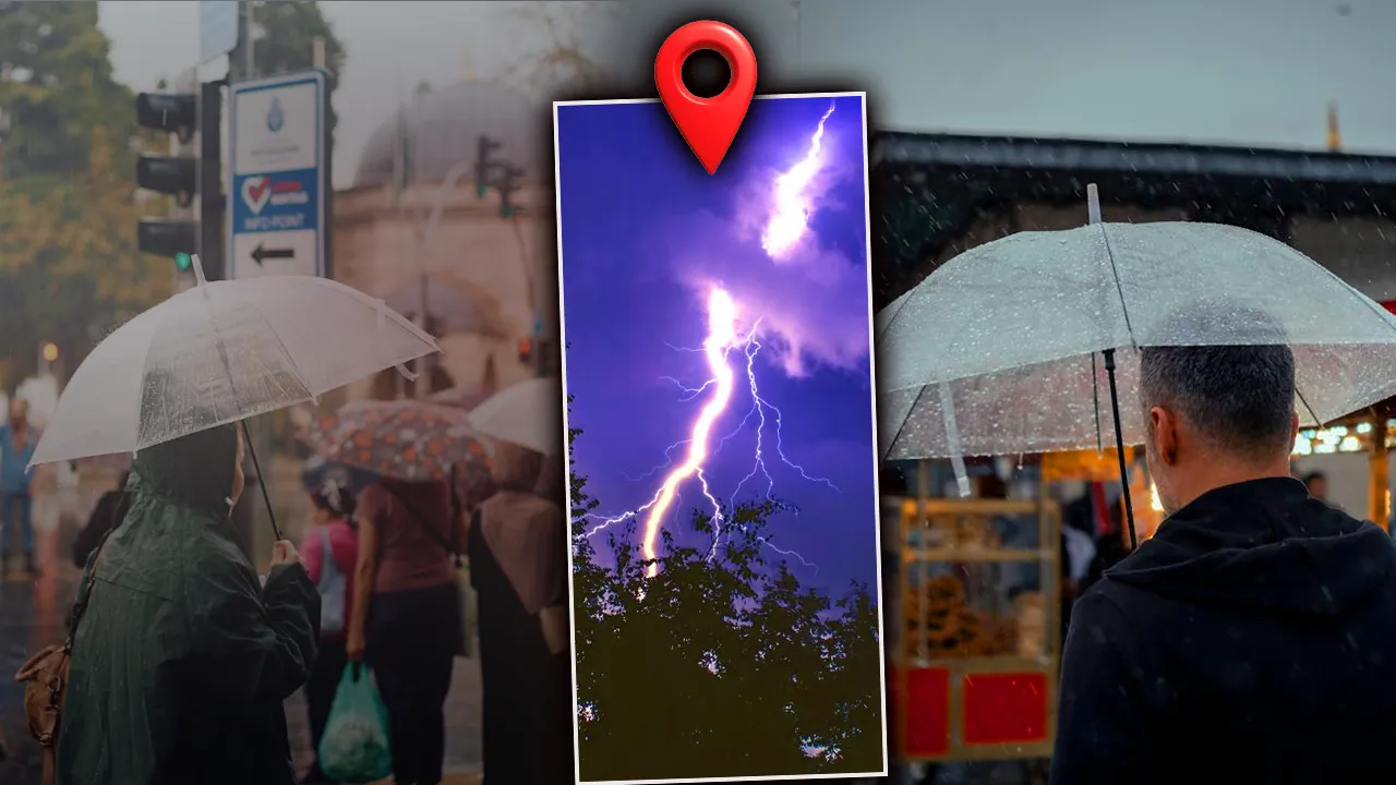 Meteoroloji saat vererek uyardı! 8 ilde gök gürültülü sağanak yolda 