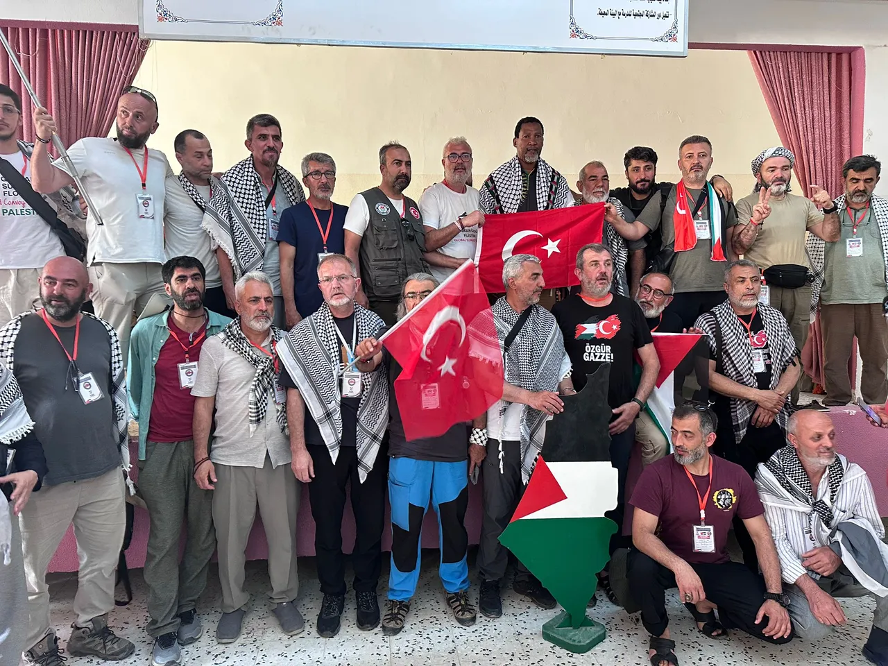 Aktivistler, “Hem Mescid-i Aksa hem de Filistin özgür oluncaya kadar durmayacağız” dedi.