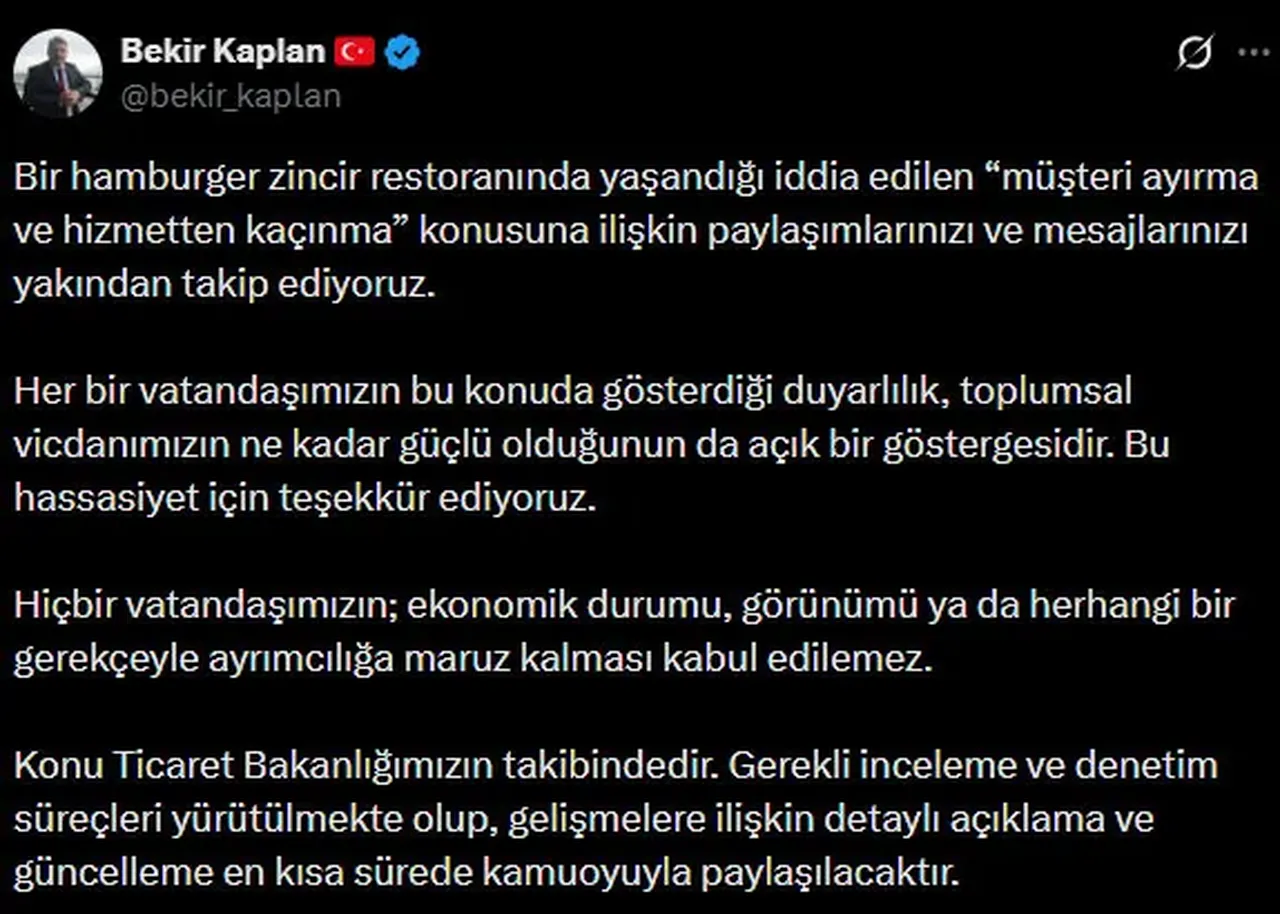 Burger King'deki skandal olayda hesap vakti! Bakanlık 'insanlık ayıbı' için düğmeye bastı