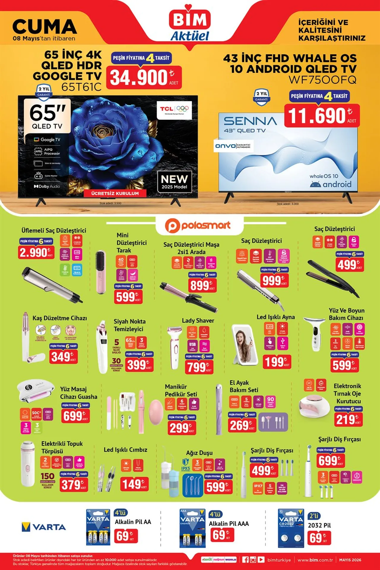 İndirimli BİM aktüel kataloğu çıktı (5-8 Mayıs)! BİM'de bu hafta hangi ürünler satışa çıkıyor?