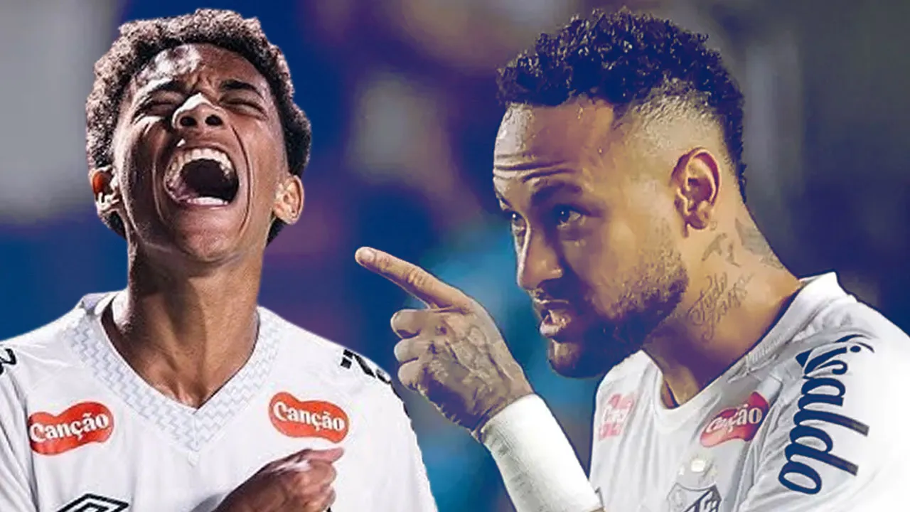 Neymar'dan olay hareket: Robinho'nun oğluna tokat attı