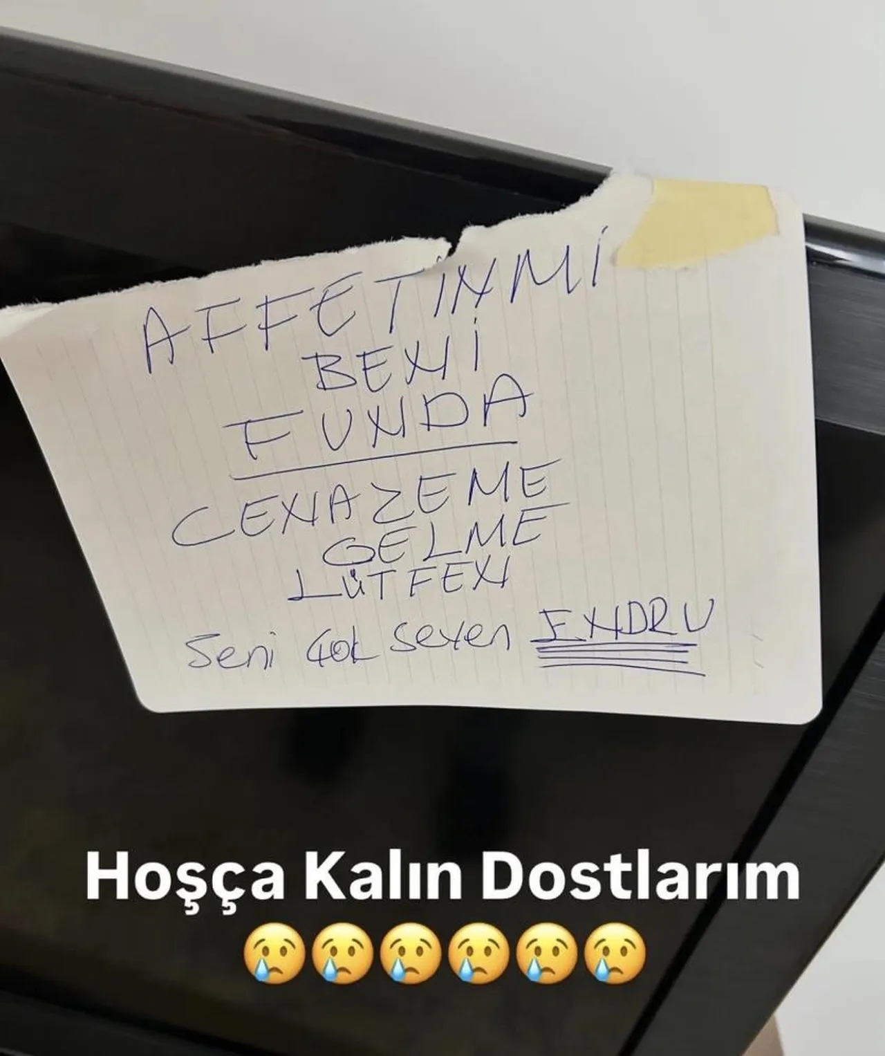 Eski karısına sosyal medyadan veda etti: Cenazeme lütfen gelme…