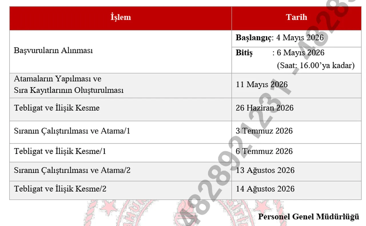 Öğretmenlerin il içi yer değiştirme atama sonuçları ne zaman açıklanacak? İl içi atama takvimi 2026