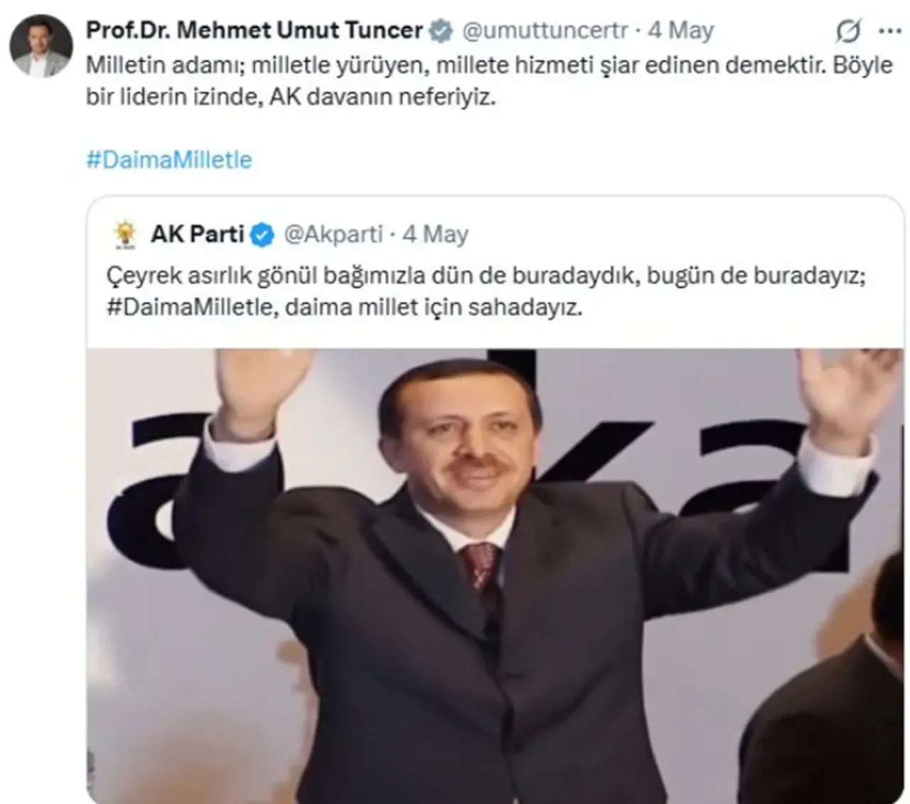Ünlü türkücü Mahmut Tuncer'in oğlu babası ile fotoğrafını paylaştı! AK Parti MKYK üyesiydi