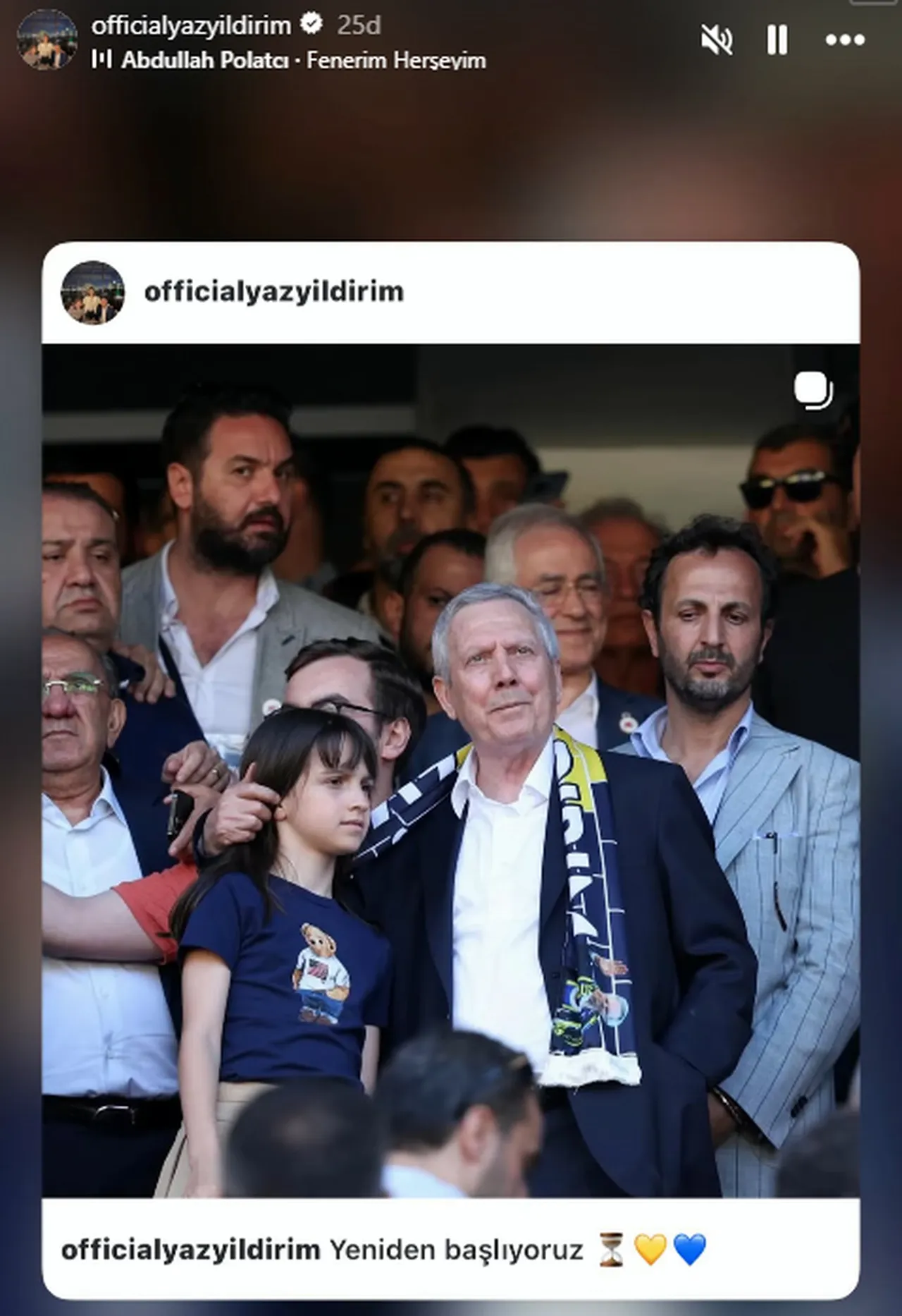 Yaz Yıldırım'ın Instagram paylaşımı