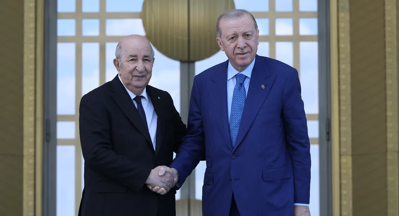 Cezayir Cumhurbaşkanı Tebbun Ankara'da! Cumhurbaşkanı Erdoğan konuşuyor 