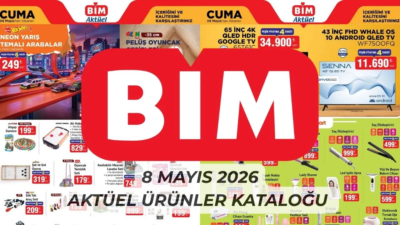 8 Mayıs BİM aktüel kataloğu tam liste satışta! BİM'de bu Cuma neler var? 