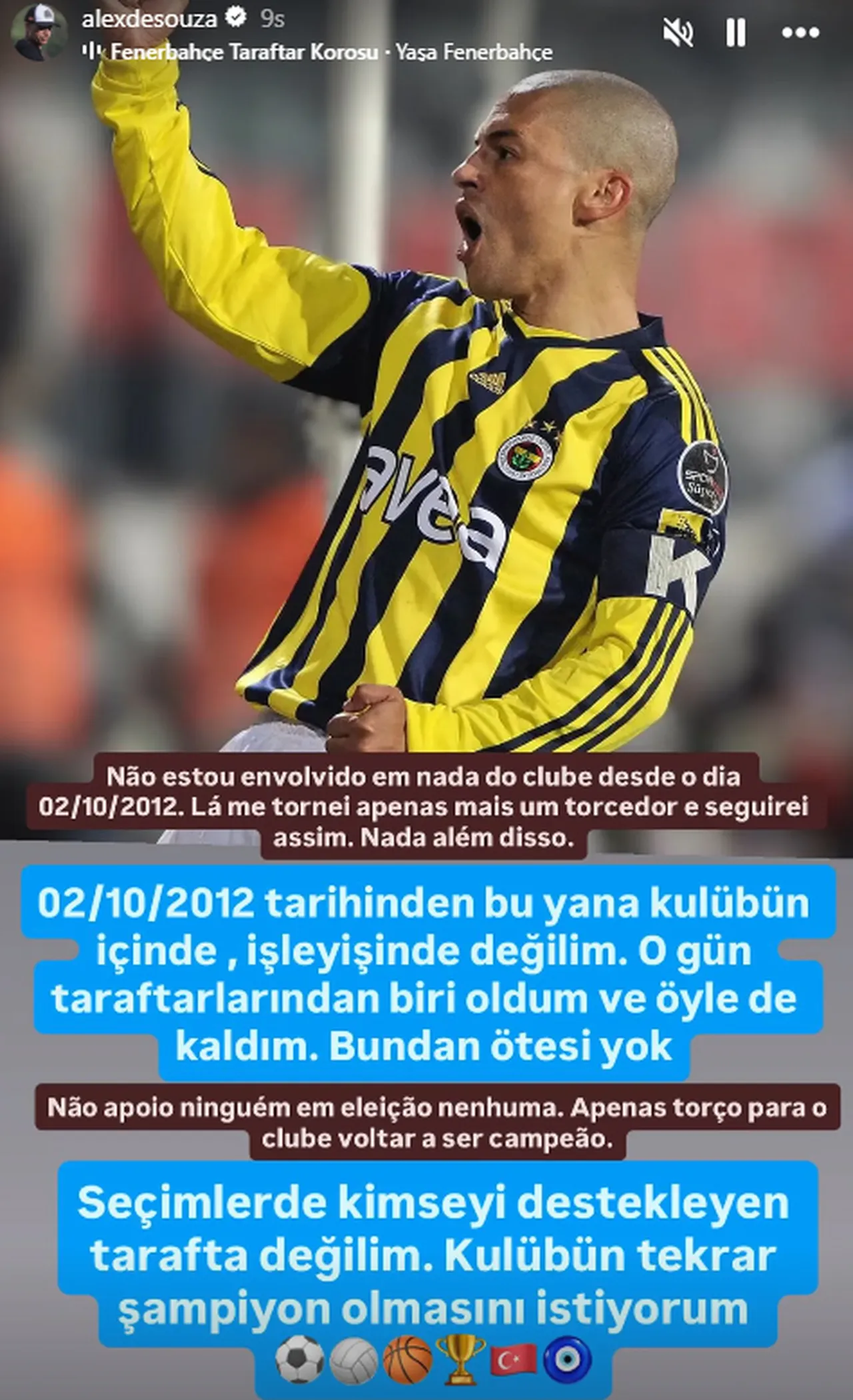 Alex de Souza'nın paylaşımı