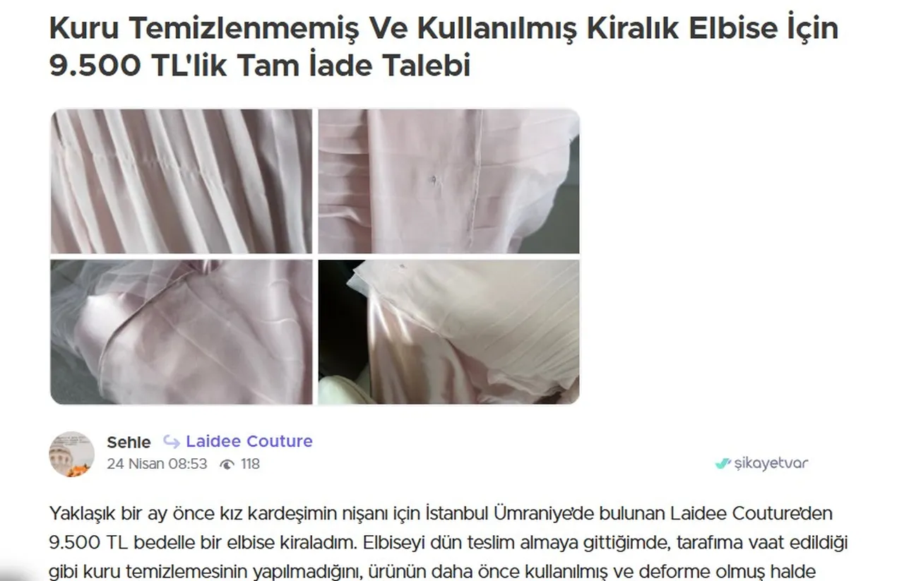 Düğün öncesi kiralama krizi! Şikayetler artıyor: Parayı peşin aldılar, yırtık elbise gönderdiler — #ŞikayetHattı