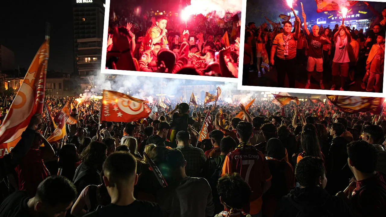 Galatasaray'ın şampiyonluğu, Türkiye'nin dört bir yanında coşkuyla kutlandı