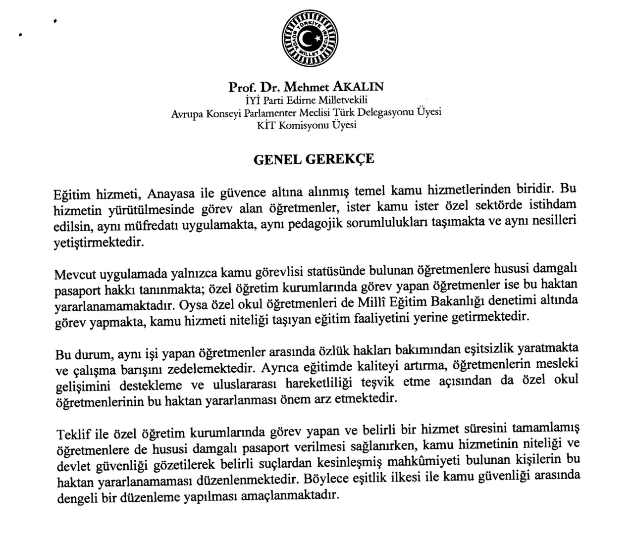 Kanun teklifi mecliste! Özel okul öğretmenlerine yeşil pasaport verilecek mi, kimler yeşil pasaport alabilir?