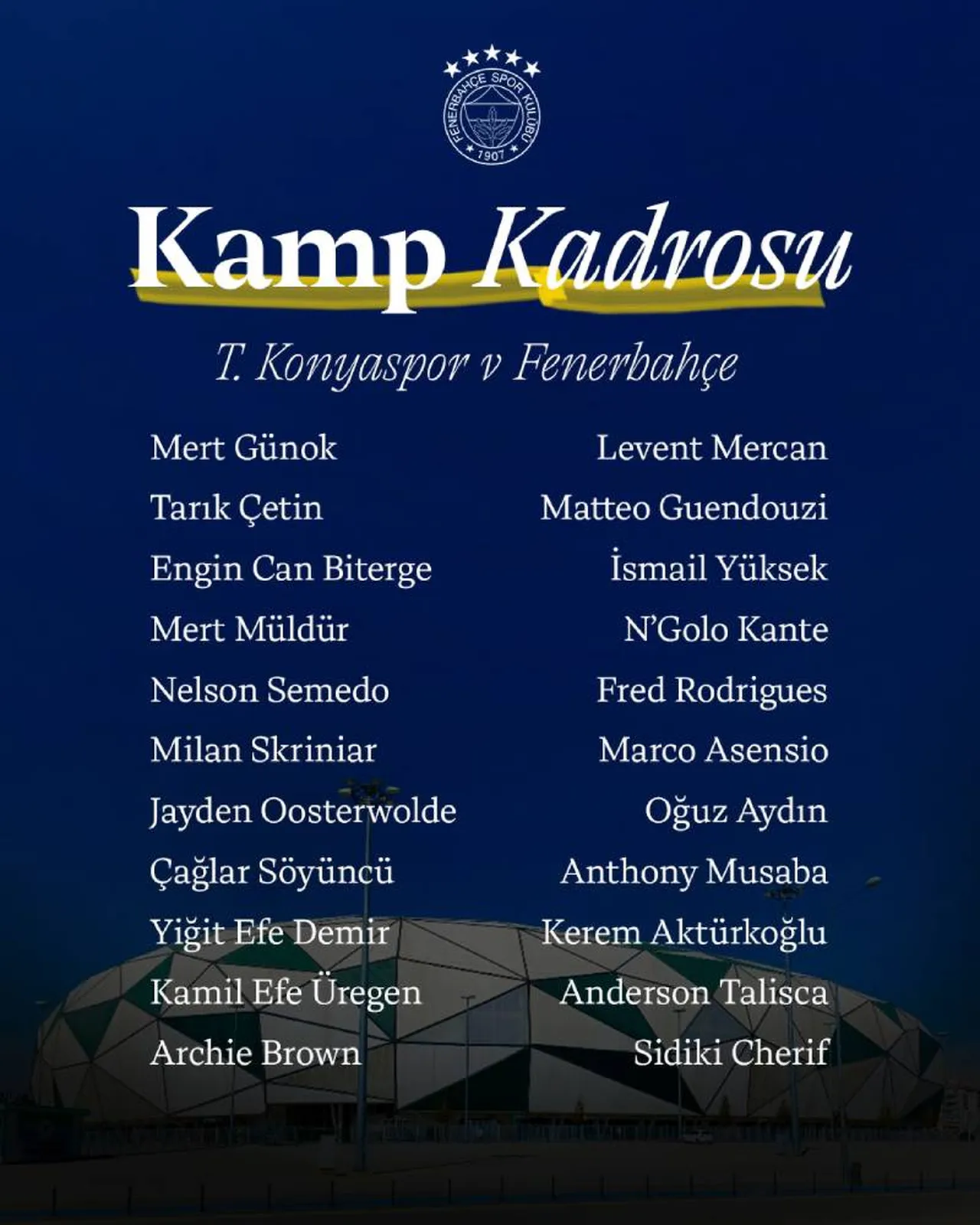 Muhtemel 11ler ve eksikler! Konyaspor-Fenerbahçe canlı yayın hangi kanalda, nerede izlenir?
