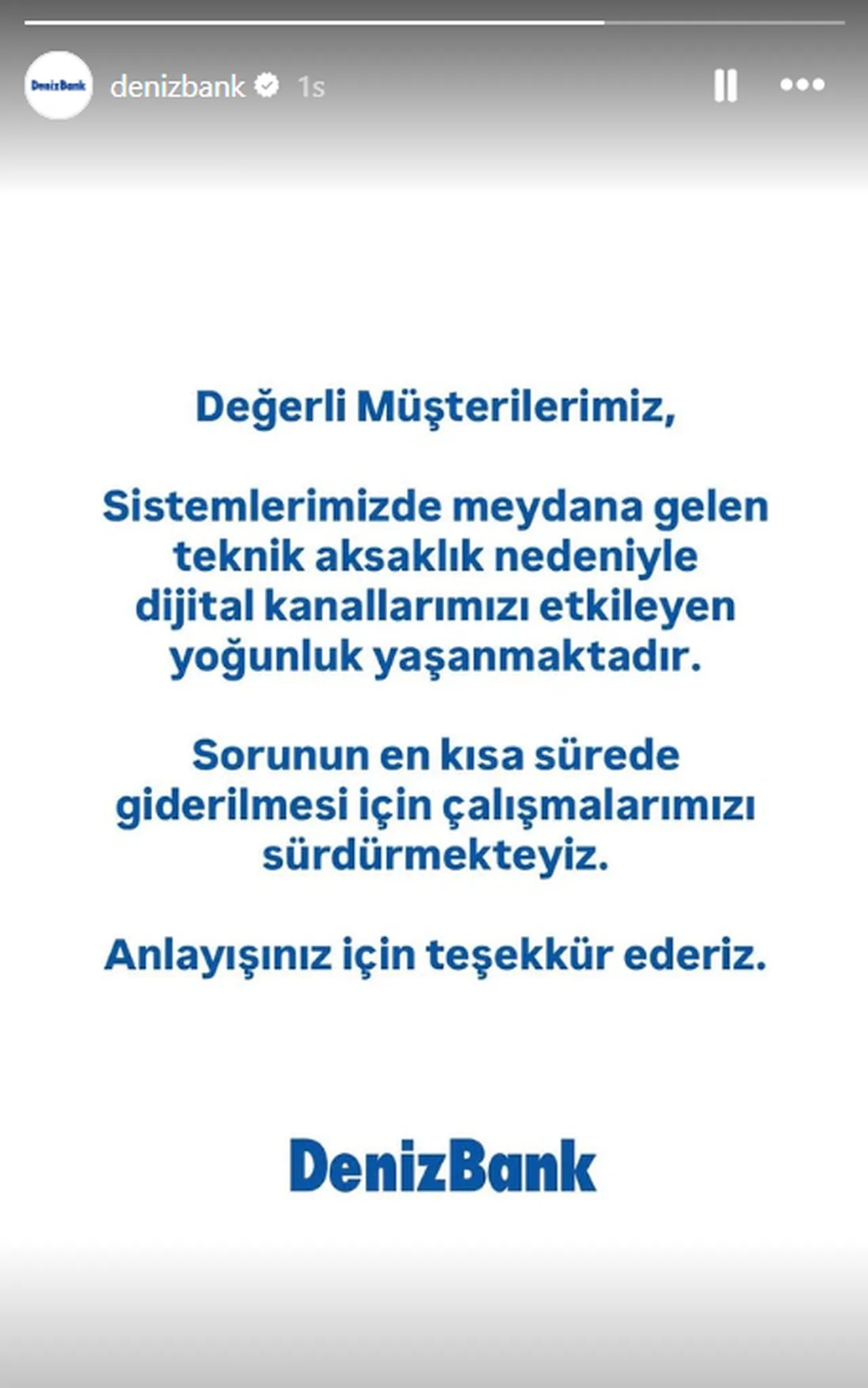 Bankadan erişim sorununa ilişkin açıklama! Denizbank mobil çöktü mü, neden açılmıyor?