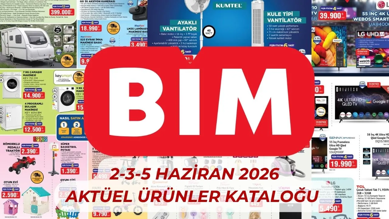 BİM Aktüel ürünler kataloğu yeni ürünler listesi! 2-3-5 Haziran'da BİM'e neler geliyor?