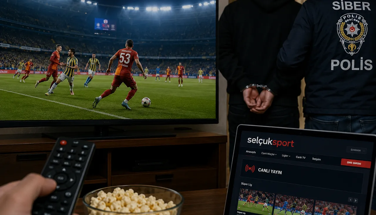 Korsan yayına darbe! Süper Lig maçlarını paylaşan Selçuksport’un sahibi yakalandı