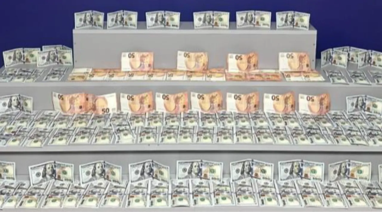 Sahte dolarları bankada bozdurmaya çalıştı, suçüstü yakalandı
