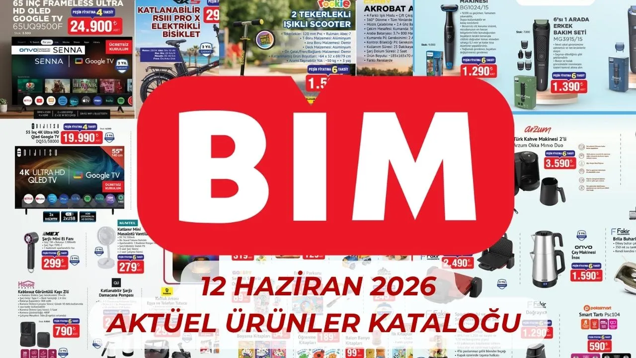 BİM aktüel ürünler kataloğu satışa çıkıyor! 12 Haziran 2026 BİM'e gelecek ürünler