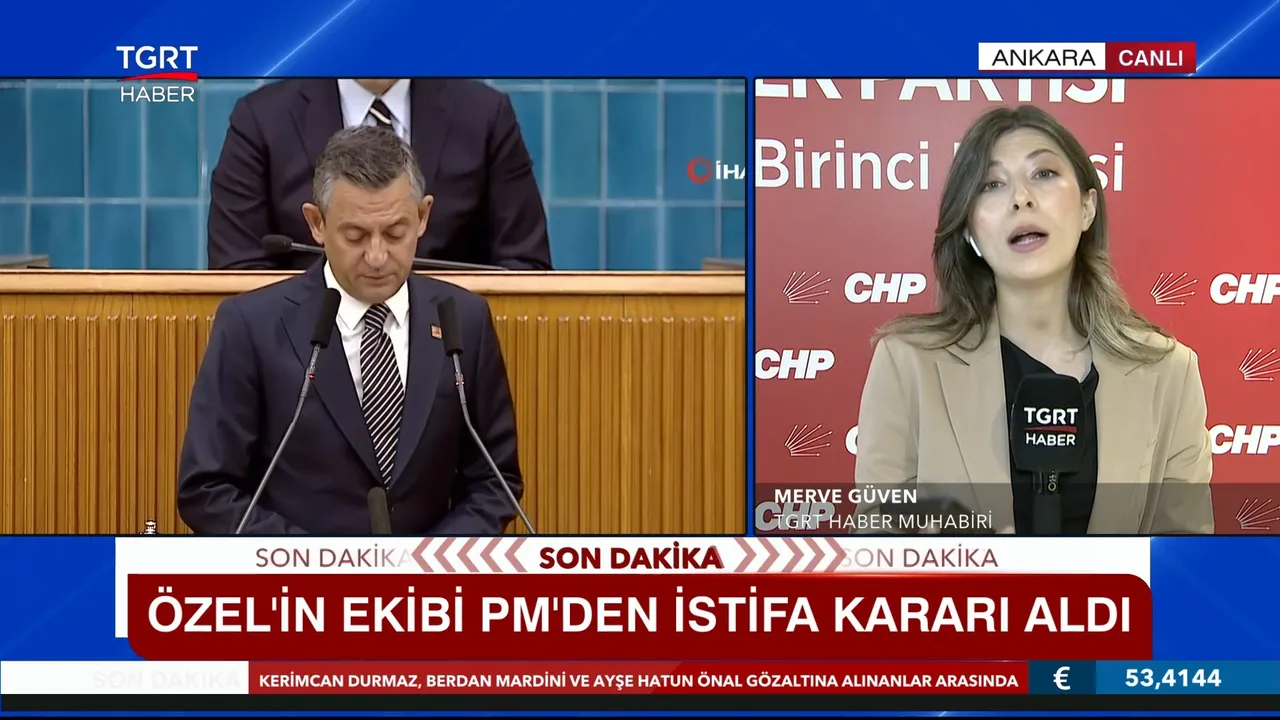 Özgür Özel ve ekibi PMden istifa kararı aldı