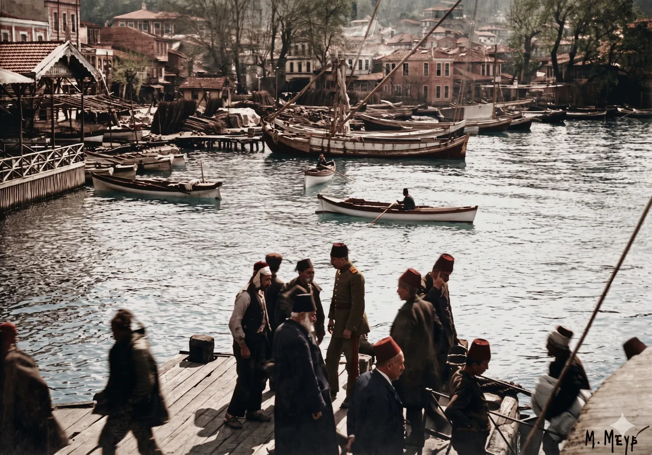 Eski İstanbul fotoğrafları - Yapay zekayla renklendirildi